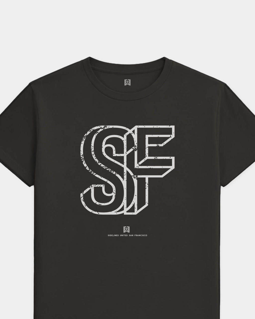 SF Intersect Tee - Washed Black / White - Flatlay