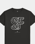 SF Intersect Tee - Washed Black / White - Flatlay