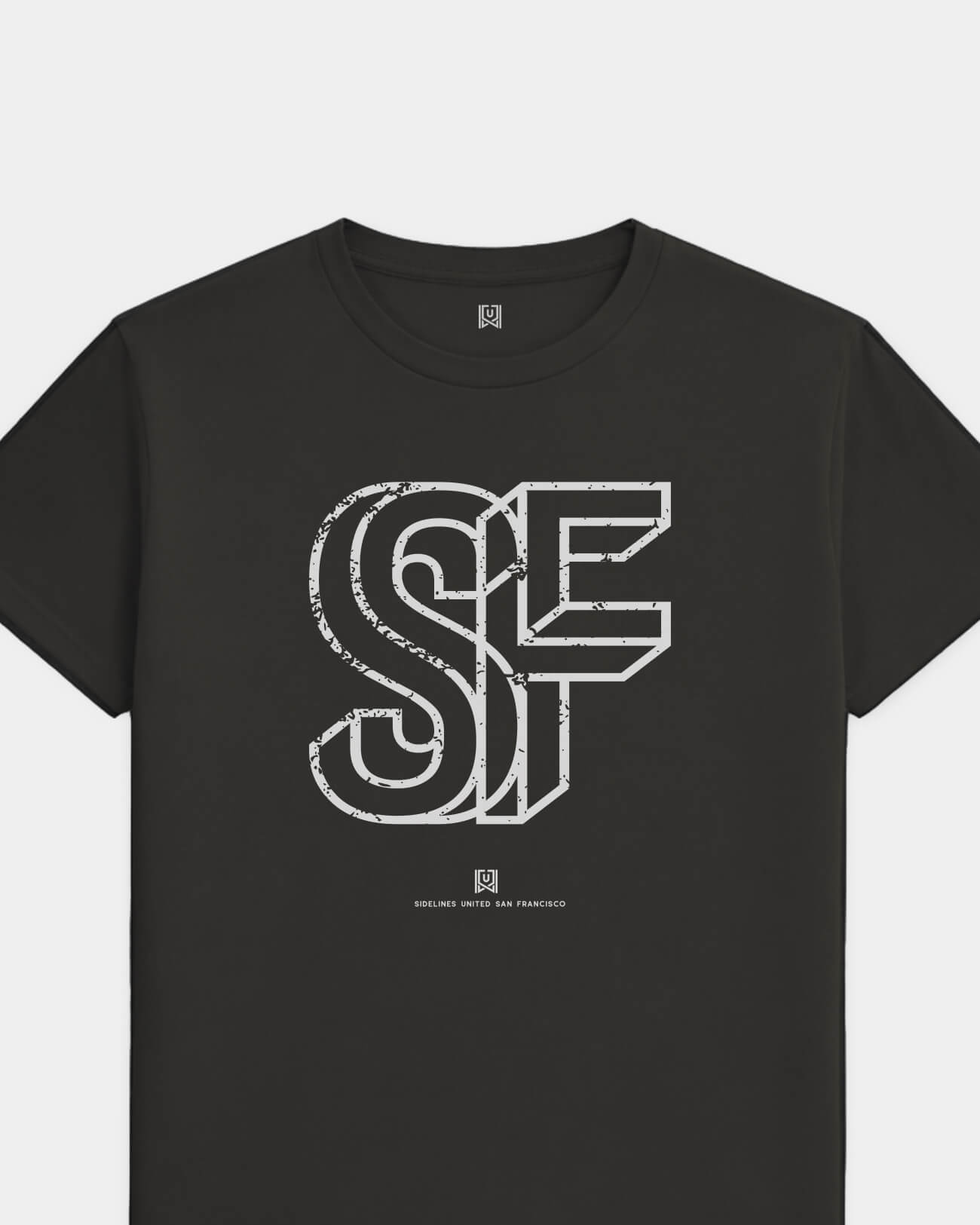 SF Intersect Tee - Washed Black / White - Flatlay