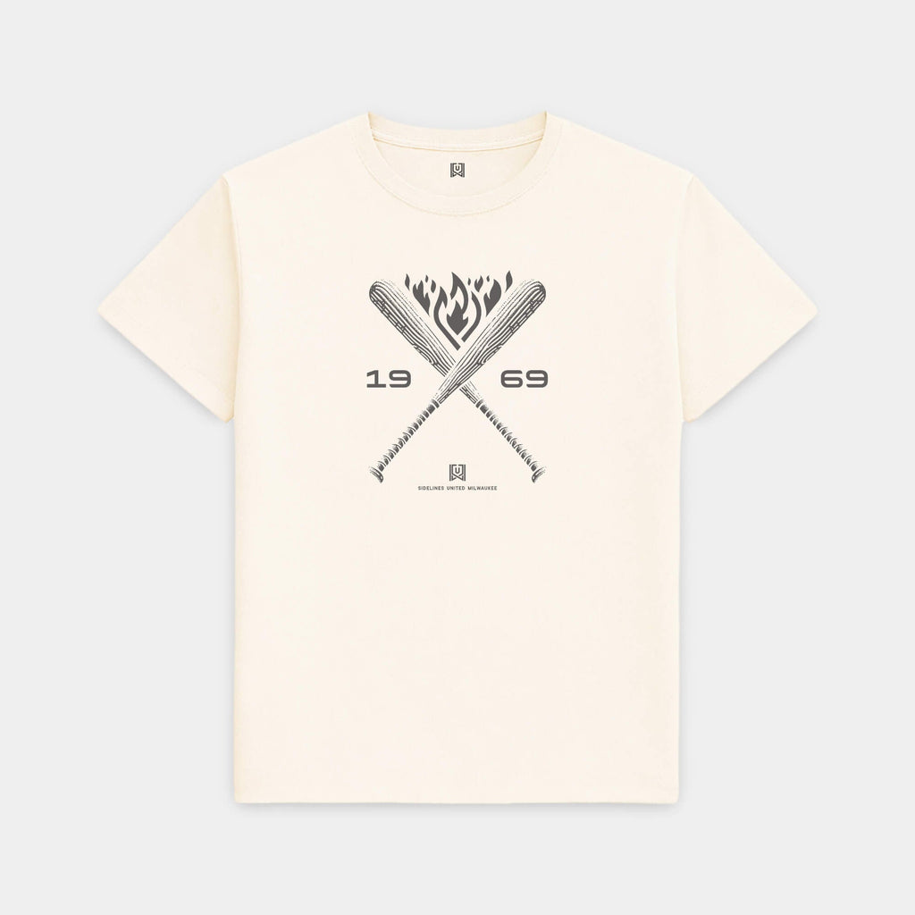 MKE Legacy Bat Vintage White Tee