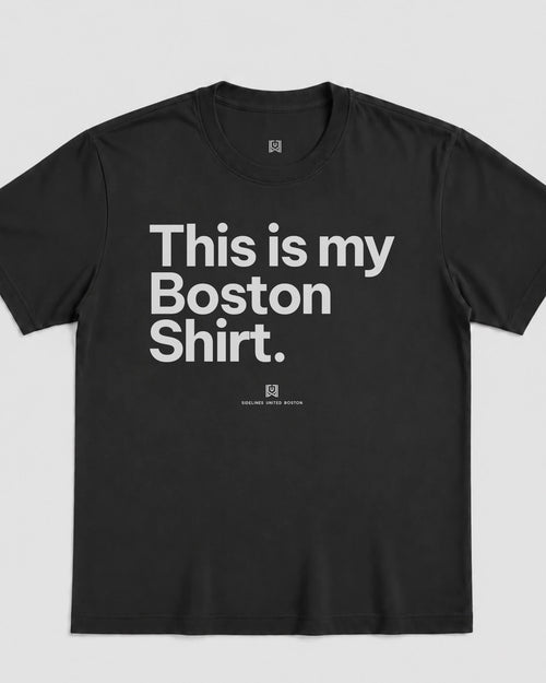 BOS My Shirt Tee - Washed Black / White - Flatlay