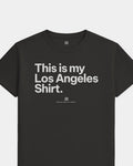 LA My Shirt Tee - Washed Black / White - Flatlay