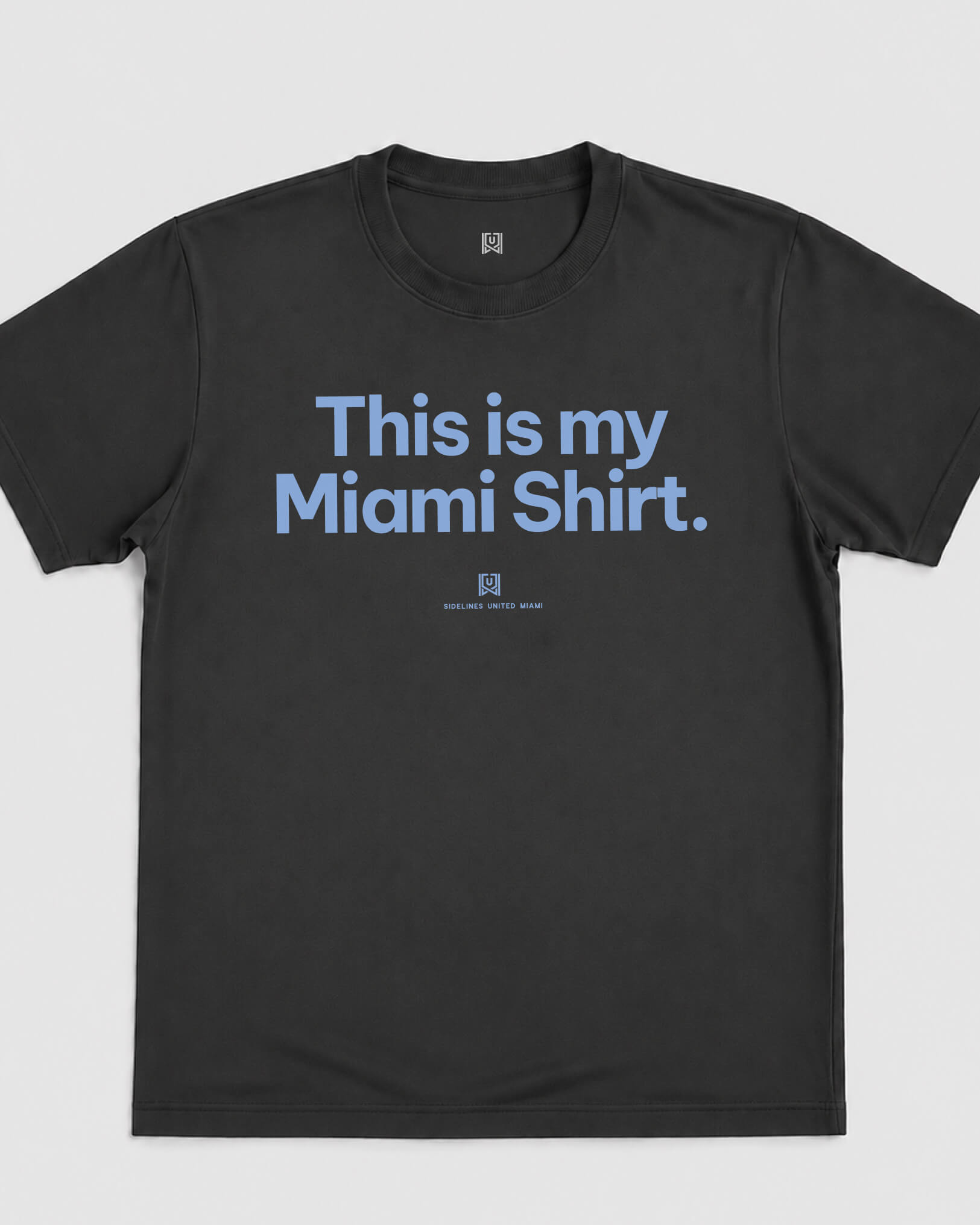 MIA My Shirt Tee - Washed Black / Blue - Flatlay