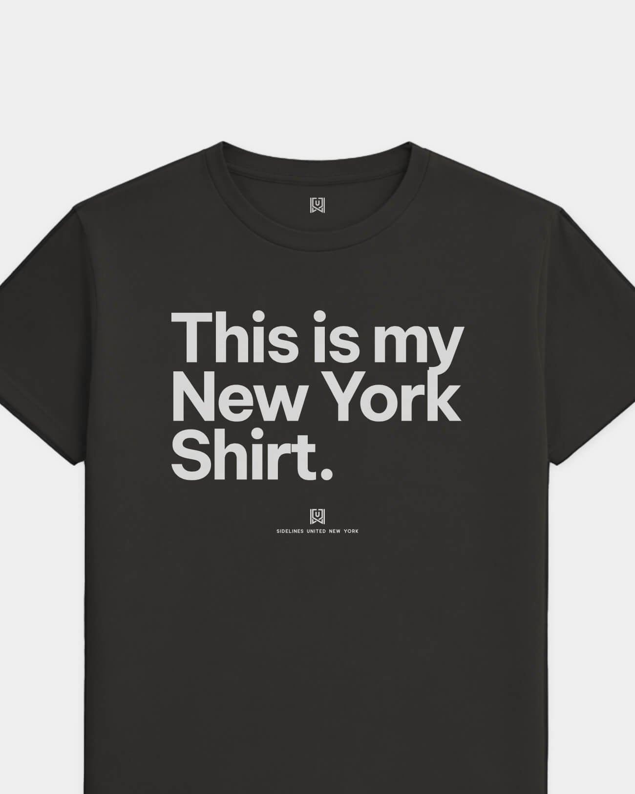 NY My Shirt Tee - Washed Black / White - Flatlay