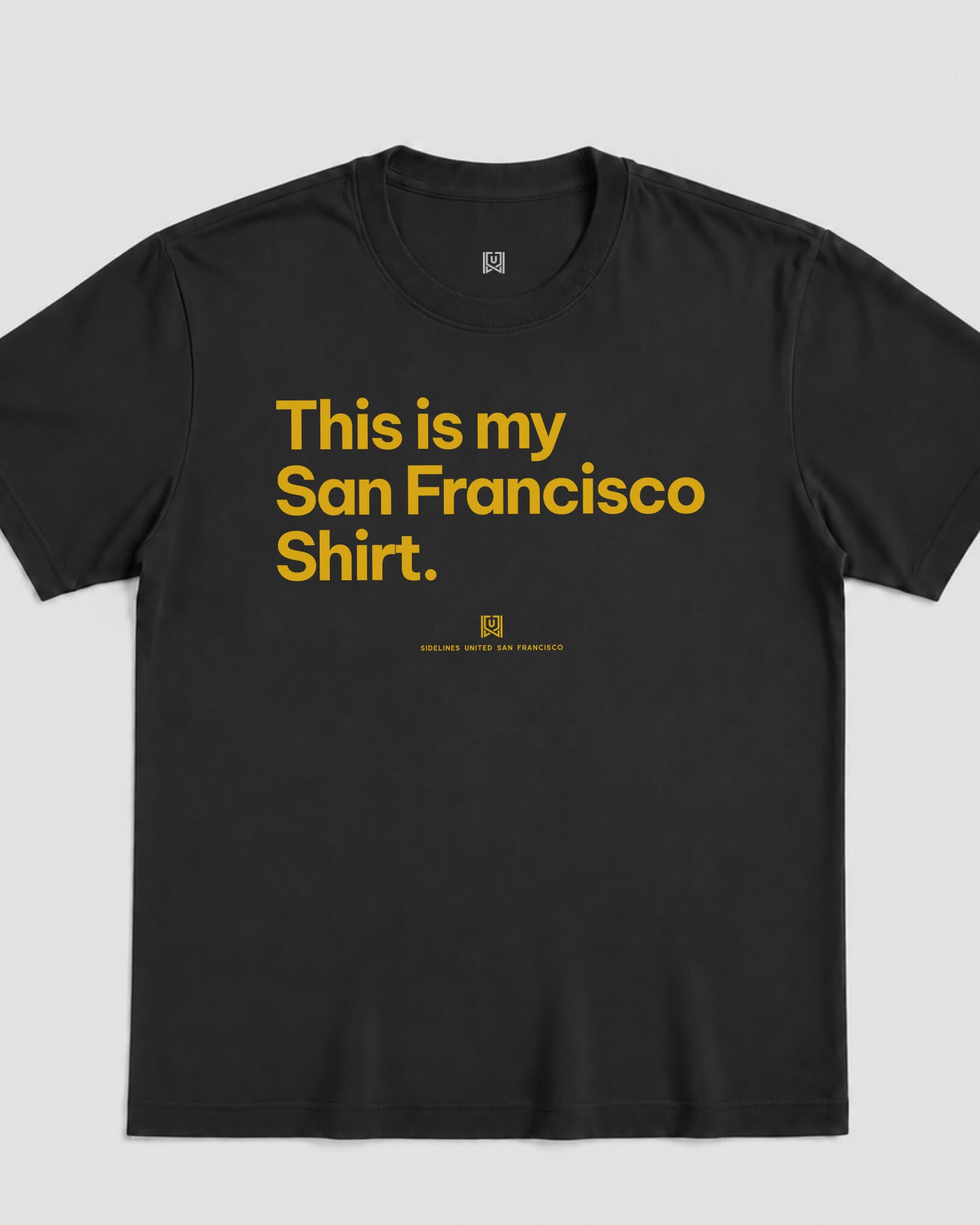 SF My Shirt Tee - Washed Black / Gold - Flatlay