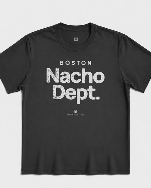 BOS Nacho Dept Tee - Washed Black / White - Flatlay