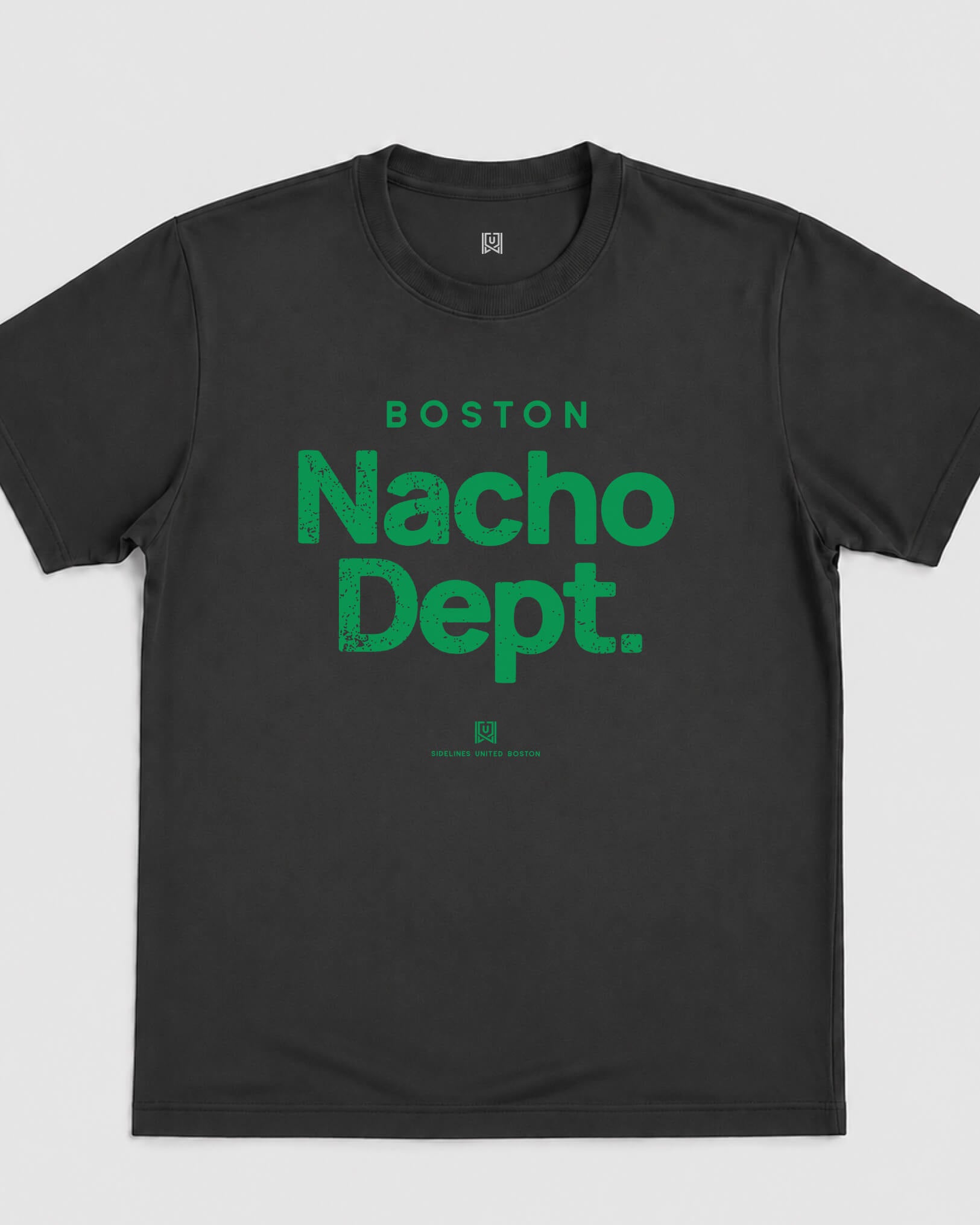 BOS Nacho Dept Tee - Washed Black / Green - Flatlay