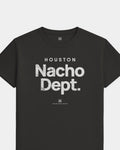 HOU Nacho Dept Tee - Washed Black / White - Flatlay