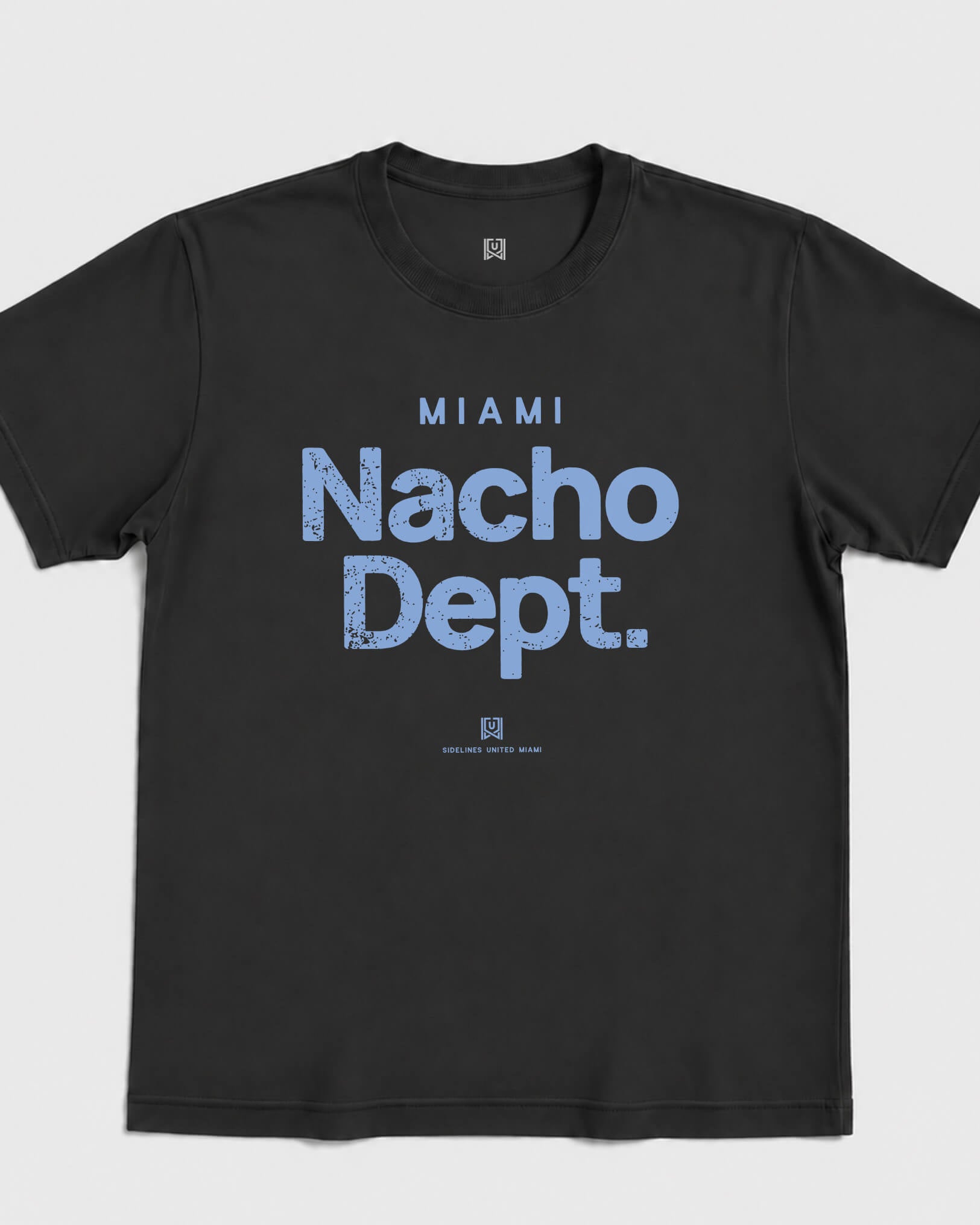 MIA Nacho Dept Tee - Washed Black / Blue - Flatlay