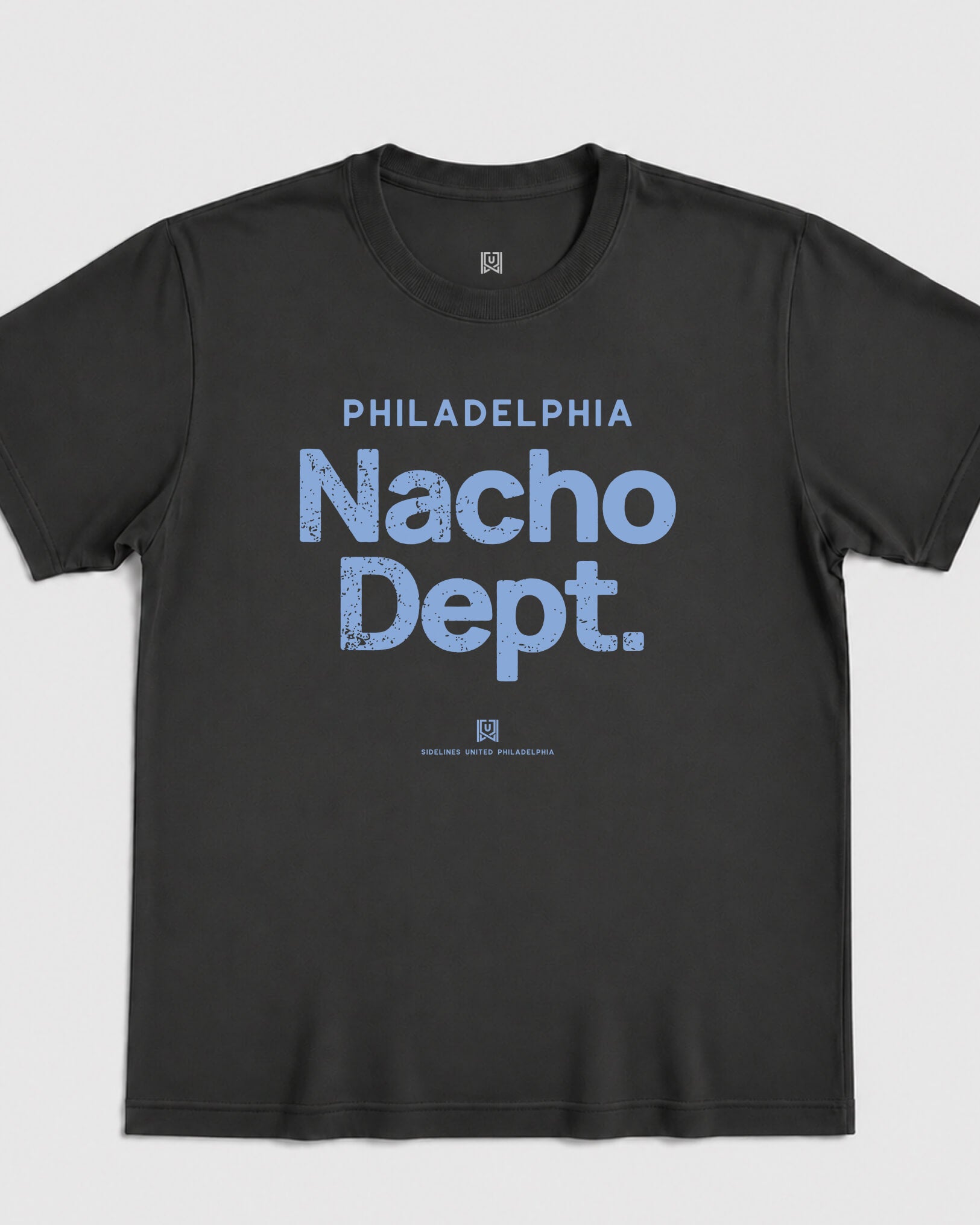 Philly Nacho Dept Tee - Washed Black / Blue - Flatlay