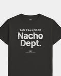 SF Nacho Dept Tee - Washed Black / White - Flatlay