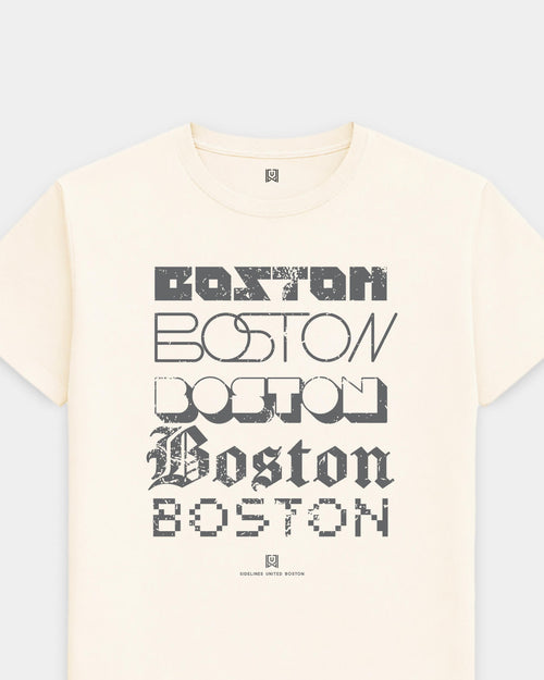 BOS Not Your Type Vintage White Tee