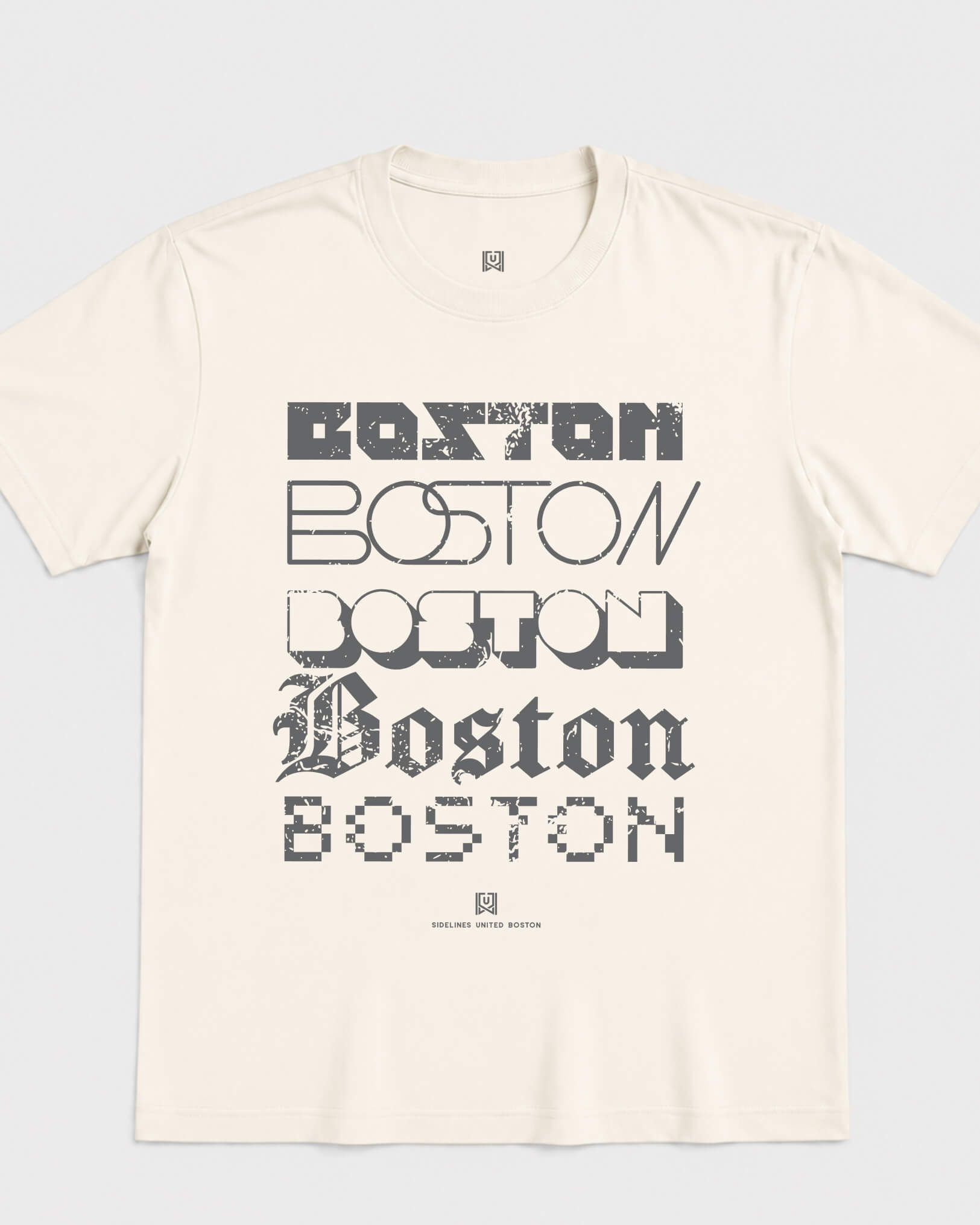 BOS Not Your Type Tee - Vintage White - Flatlay