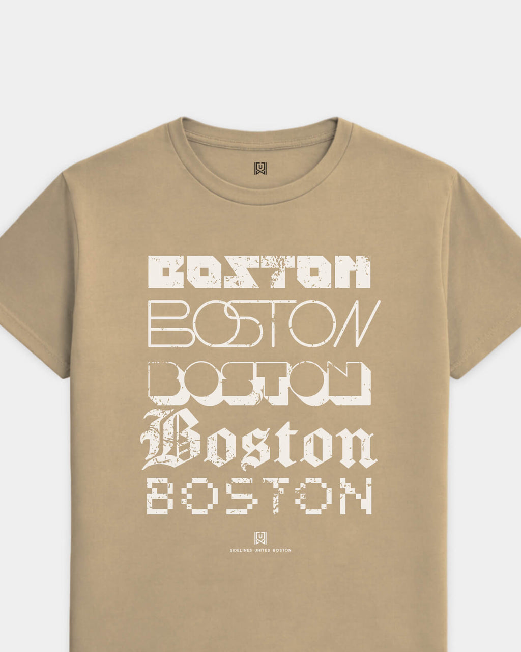 BOS Not Your Type Khaki Tee