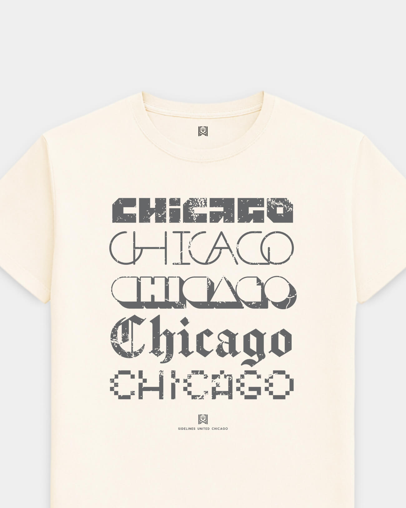 CHI Not Your Type Tee - Vintage White - Flatlay