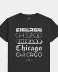 CHI Not Your Type Tee - Washed Black / White - Flatlay