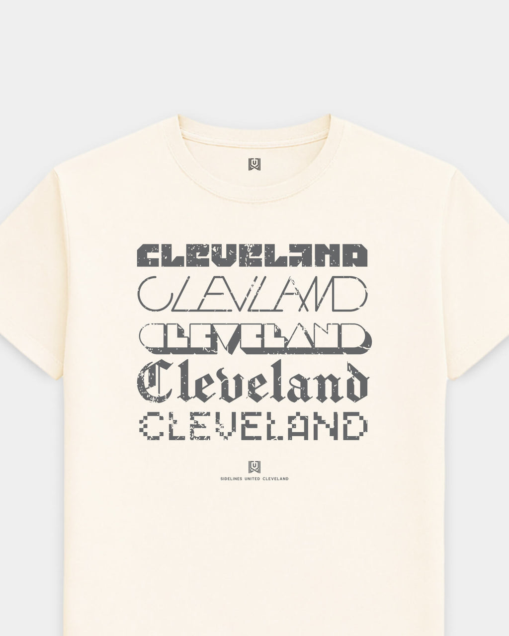 CLE Not Your Type Vintage White Tee
