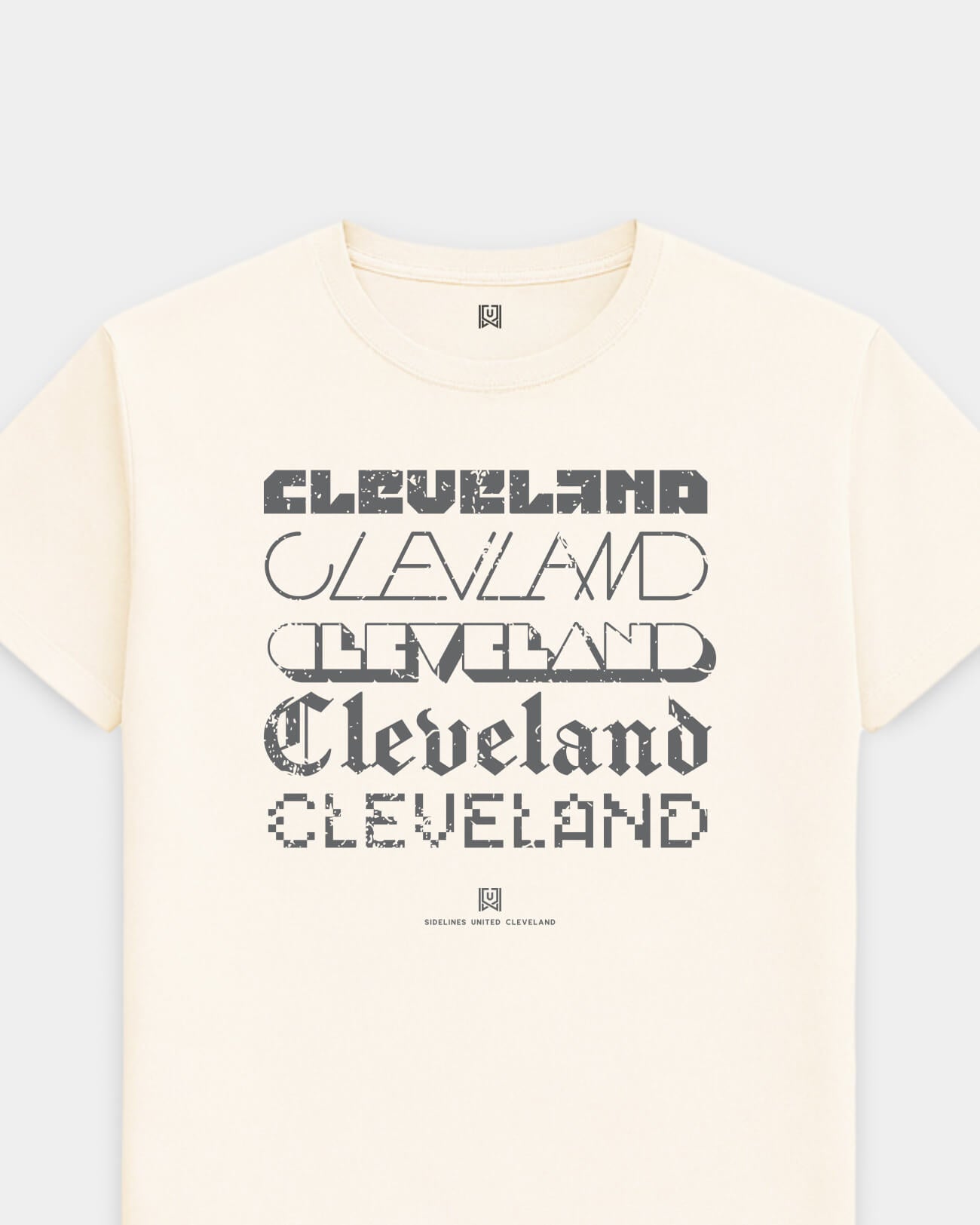 CLE Not Your Type Vintage White Tee