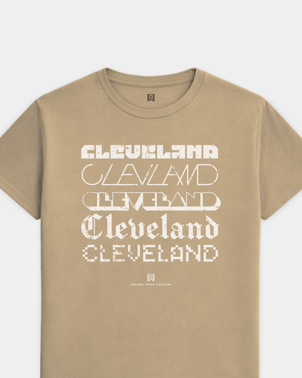 CLE Not Your Type Khaki Tee