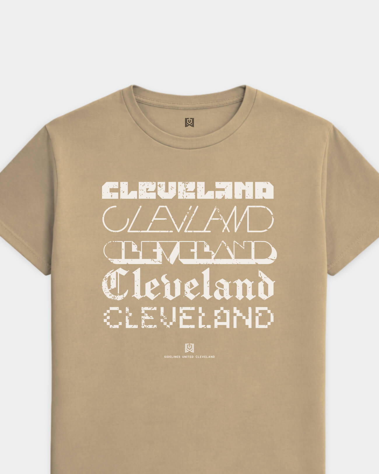 CLE Not Your Type Khaki Tee
