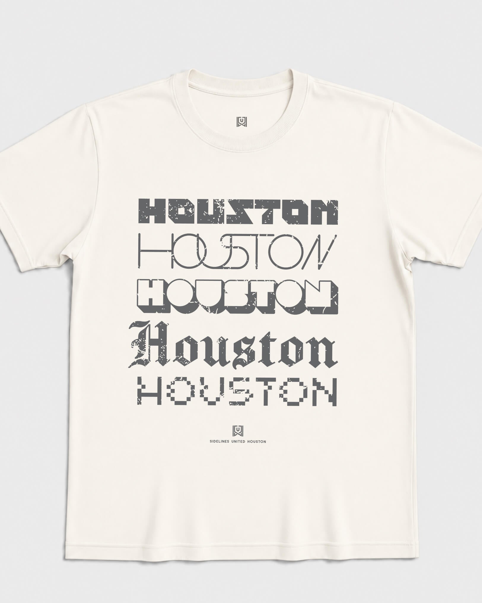 HOU Not Your Type Tee - Vintage White - Flatlay
