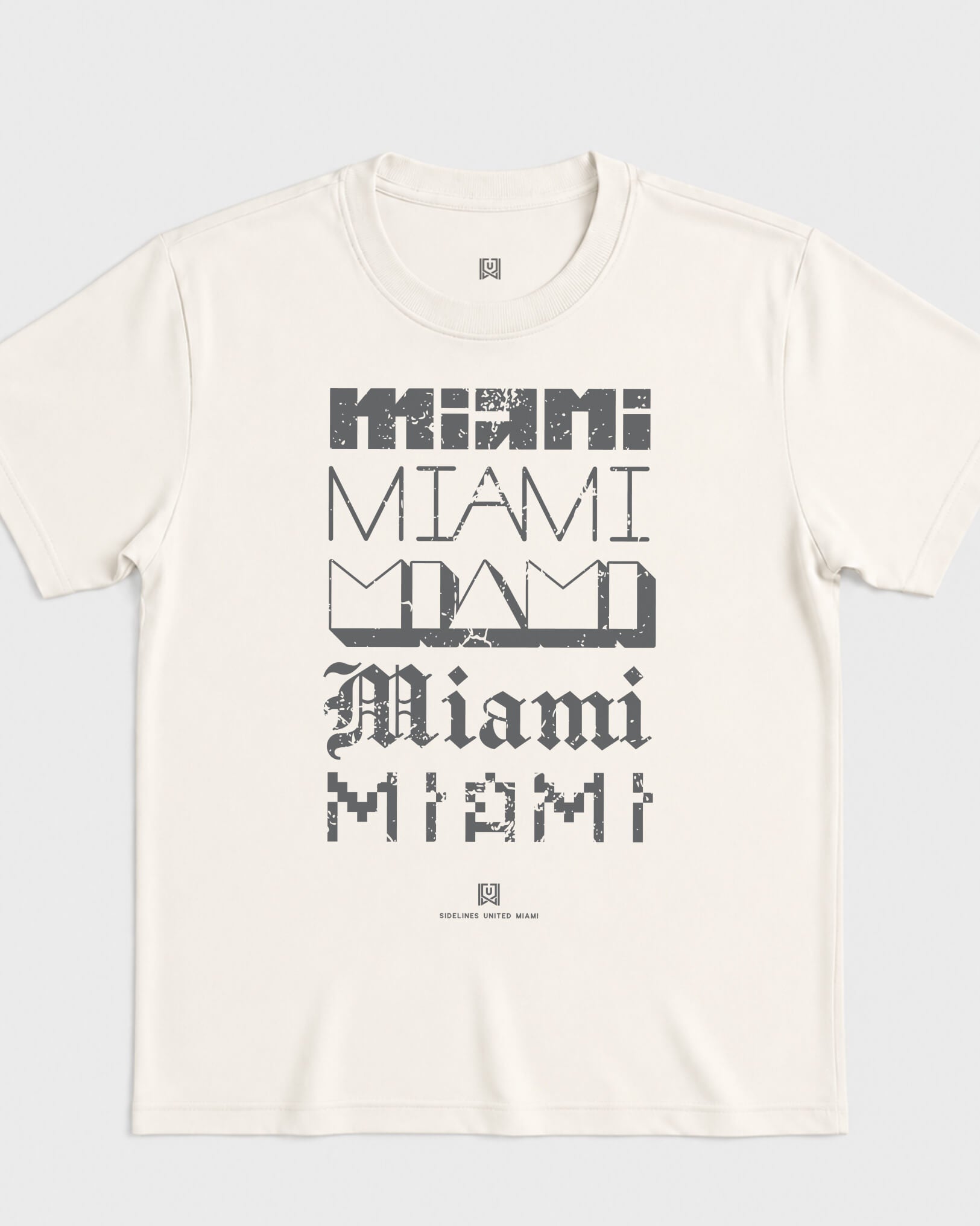 MIA Not Your Type Tee - Vintage White - Flatlay