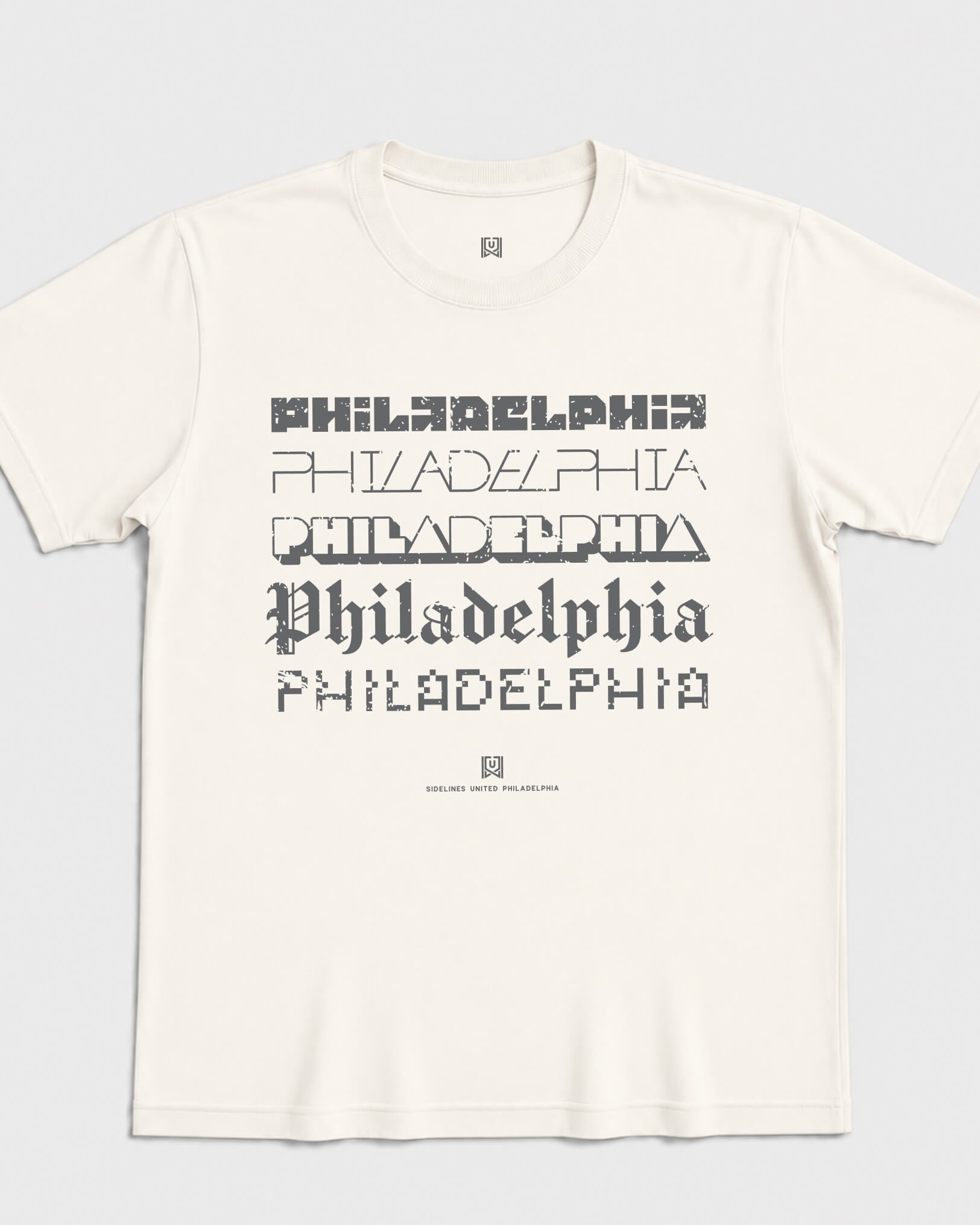 Philly Not Your Type Tee - Vintage White - Flatlay