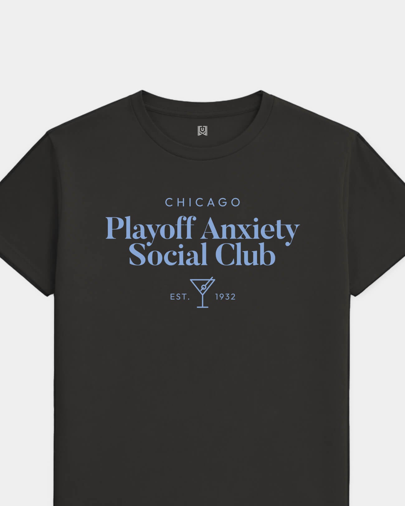 CHI Playoff Anxiety Classy Black Tee