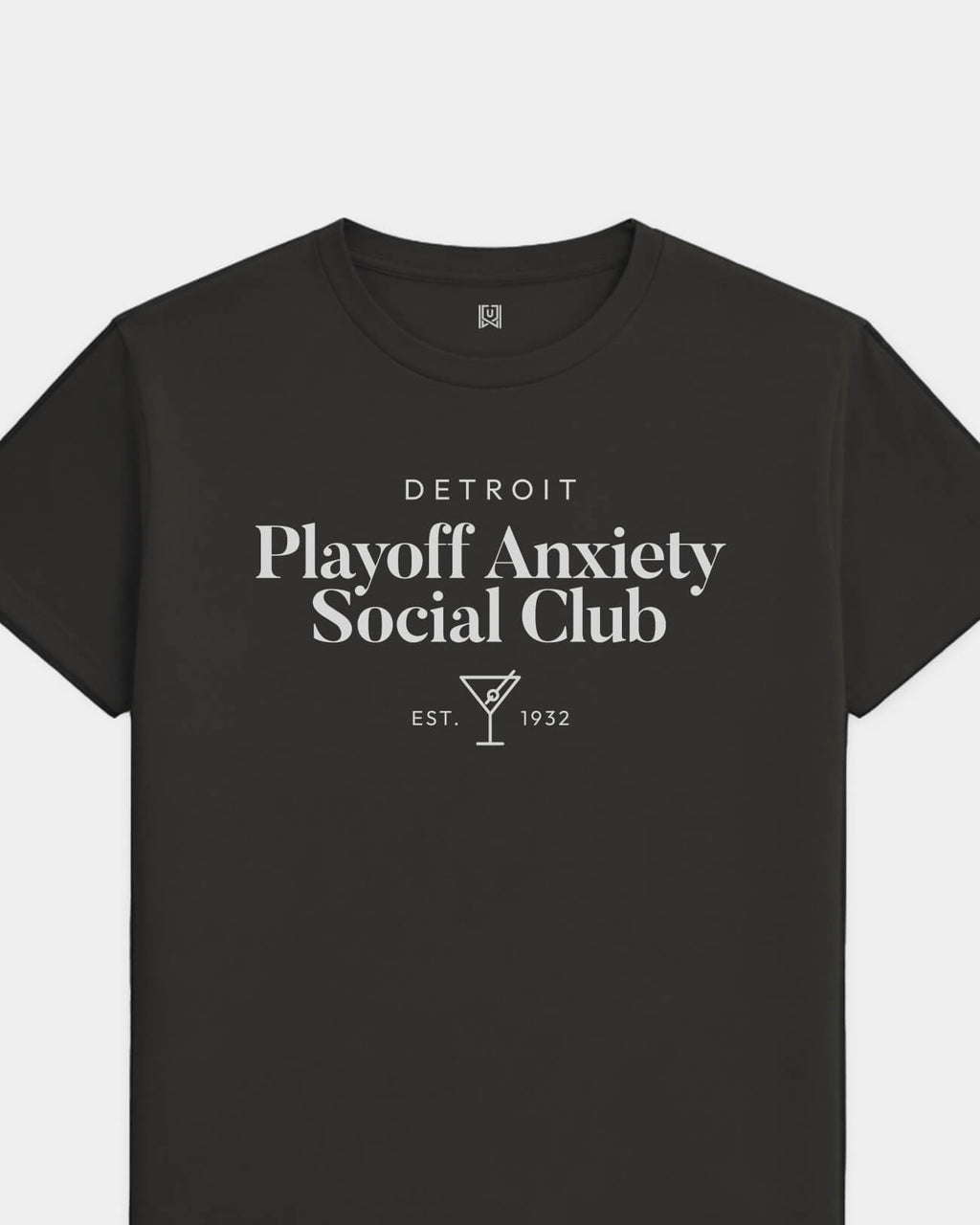 DET Playoff Anxiety Classy Black Tee