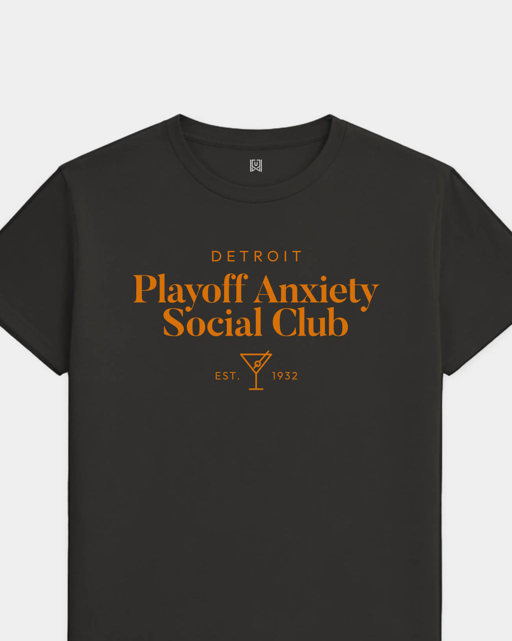 DET Playoff Anxiety Classy Black Tee