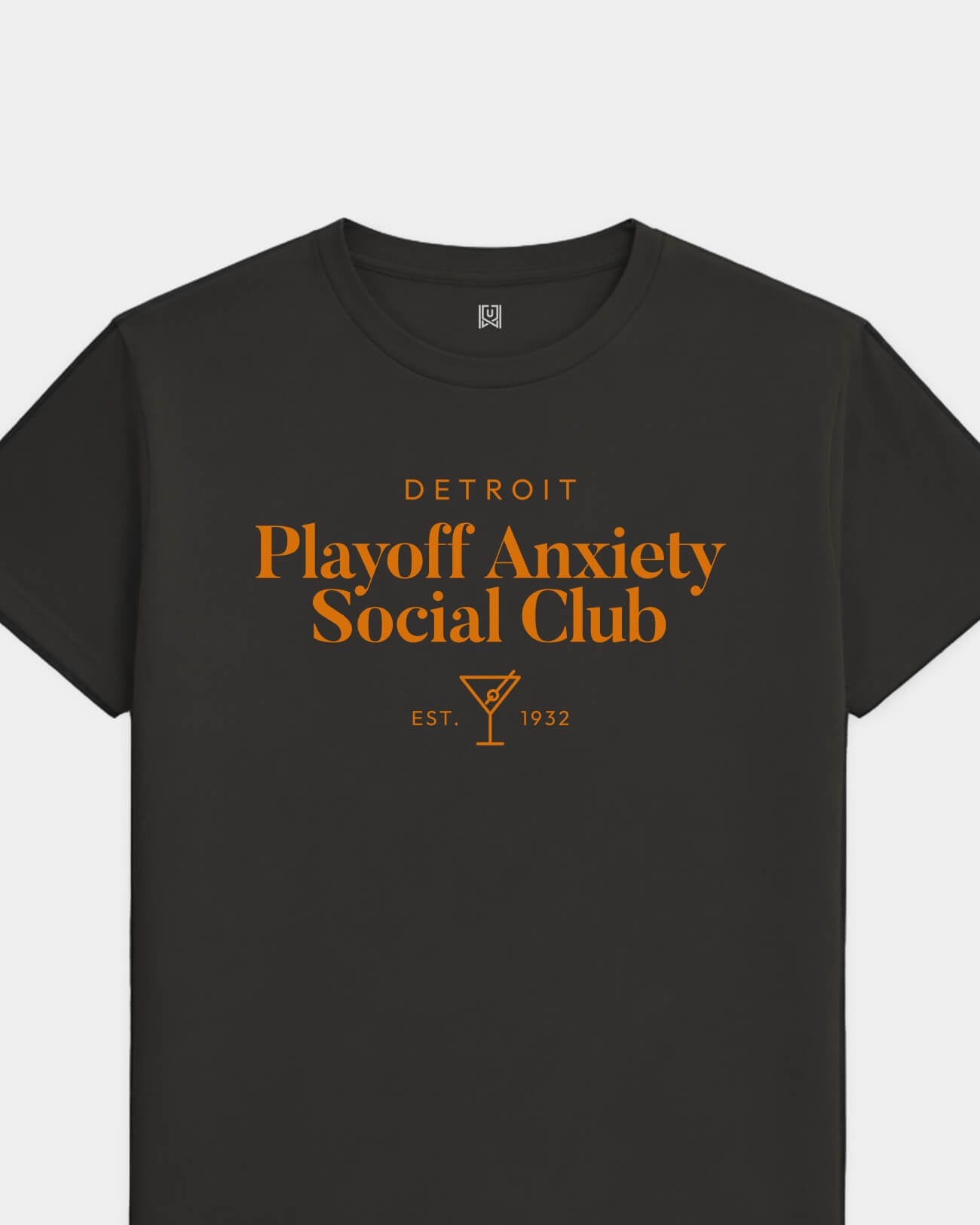 DET Playoff Anxiety Classy Black Tee