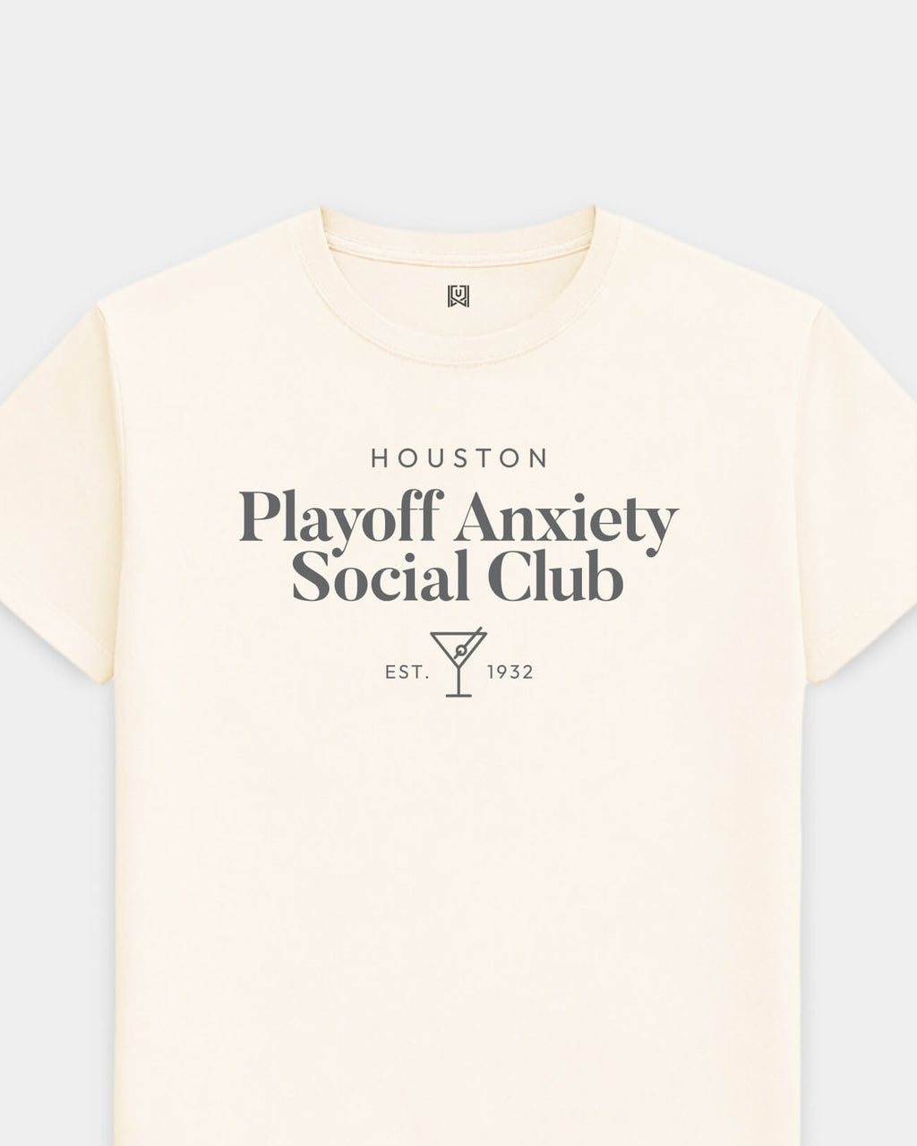 HOU Playoff Anxiety Classy Vintage White Tee