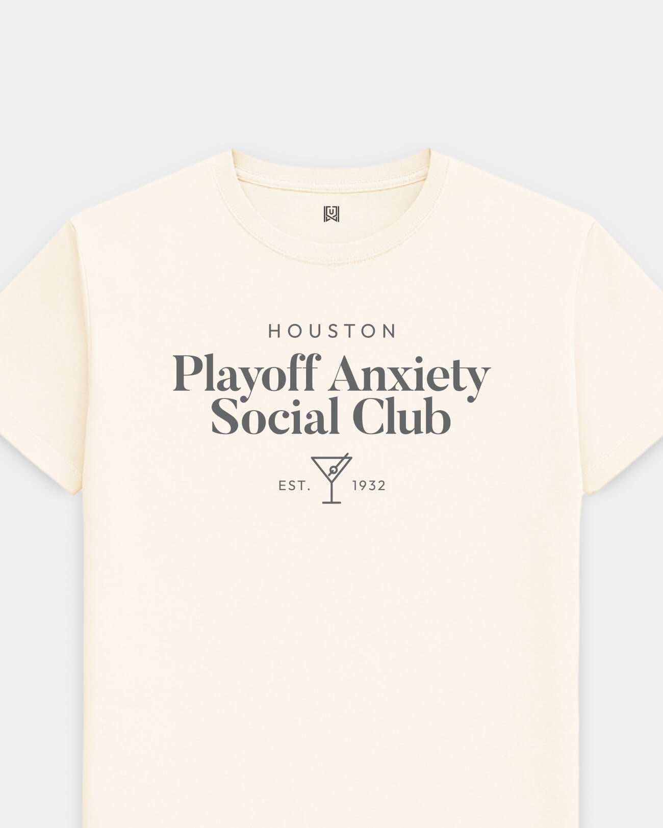 HOU Playoff Anxiety Classy Vintage White Tee