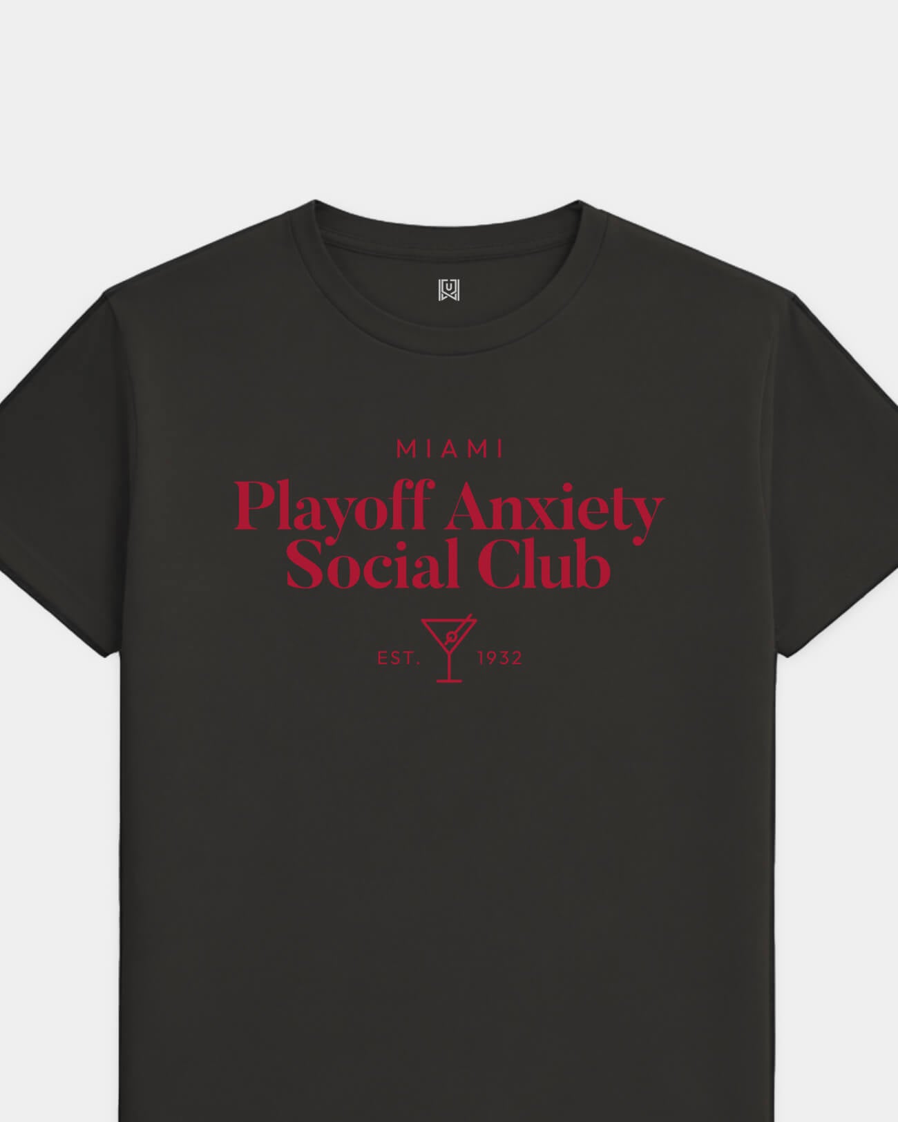 MIA Playoff Anxiety Classy Black Tee