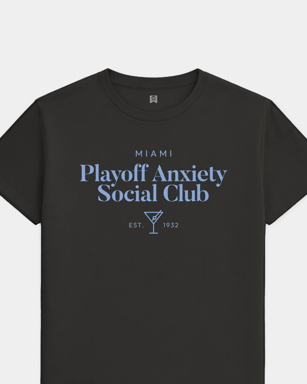 MIA Playoff Anxiety Classy Black Tee