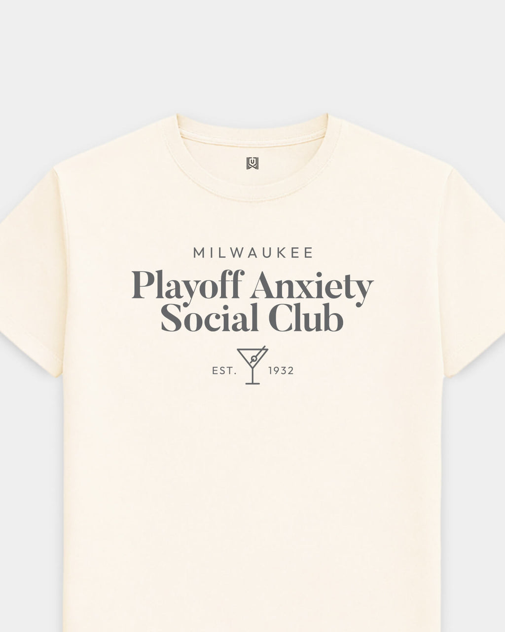 MKE Playoff Anxiety Classy Vintage White Tee
