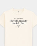 MKE Playoff Anxiety Classy Vintage White Tee