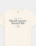 NY Playoff Anxiety Classy Vintage White Tee