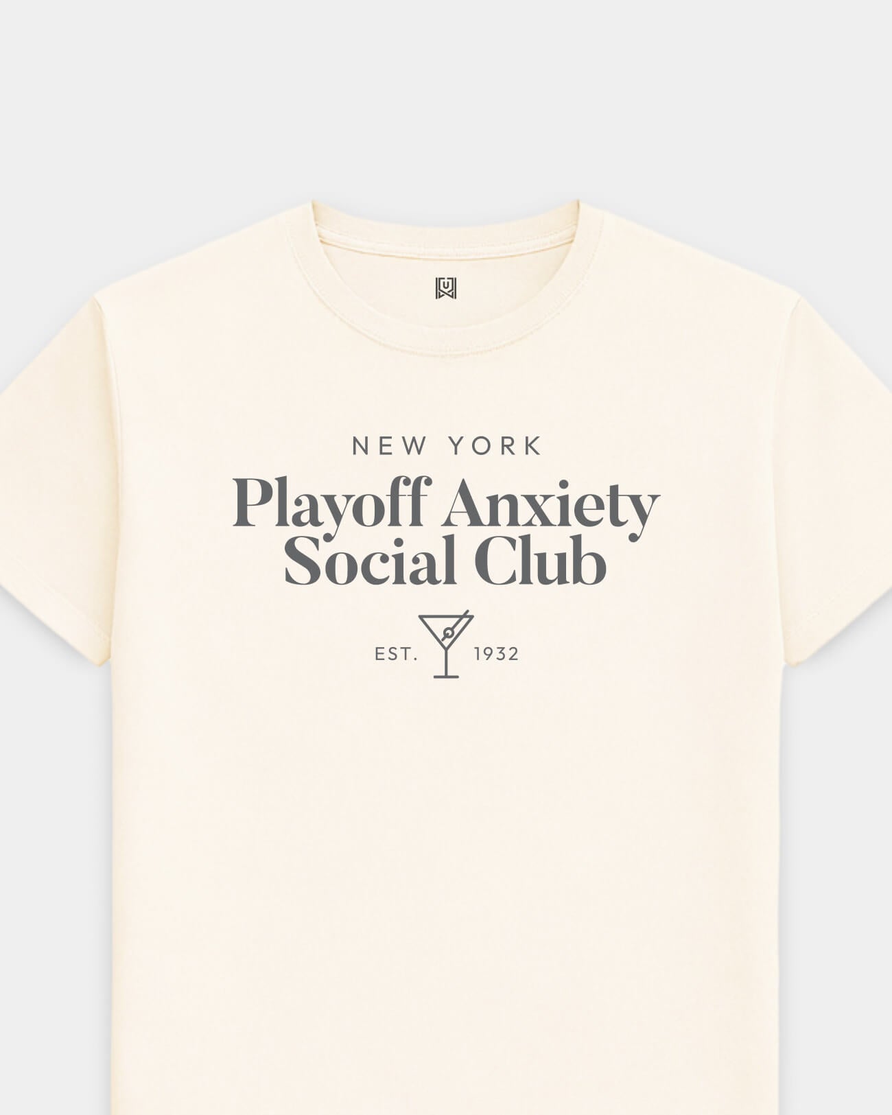NY Playoff Anxiety Classy Vintage White Tee
