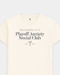 OKC Playoff Anxiety Classy Vintage White Tee