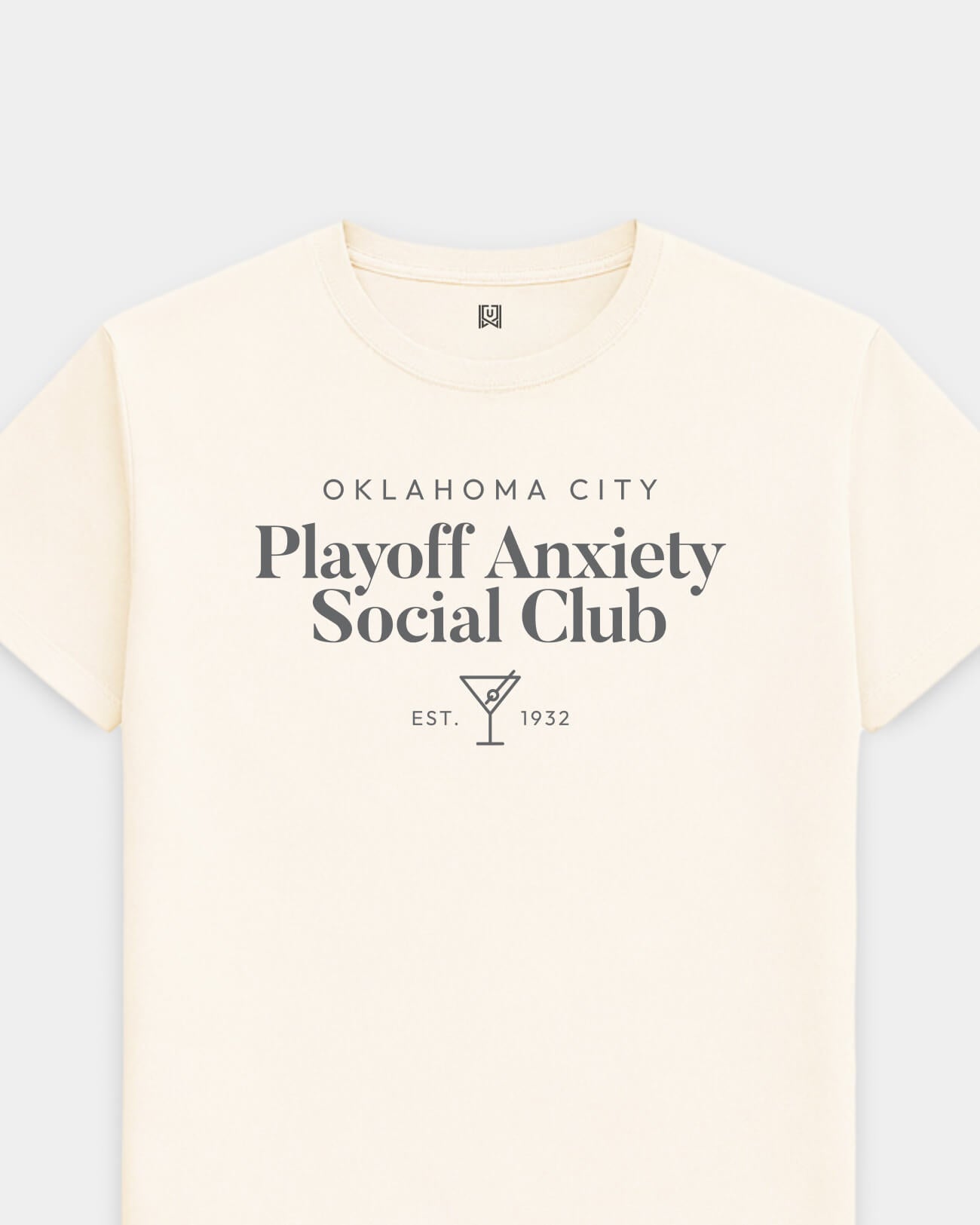 OKC Playoff Anxiety Classy Vintage White Tee