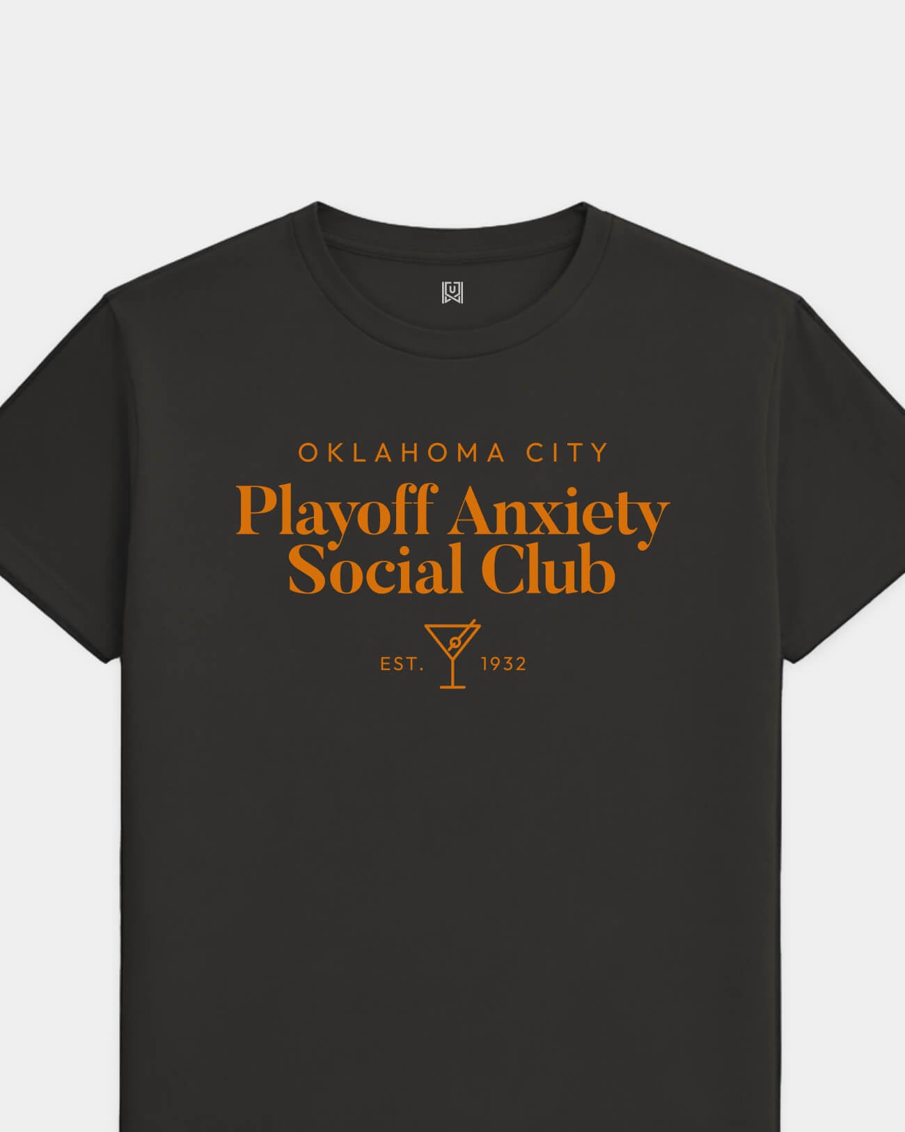 OKC Playoff Anxiety Classy Black Tee