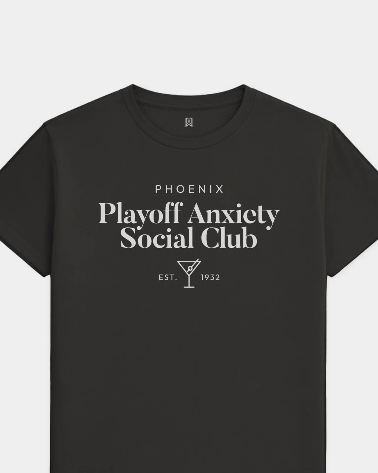 PHX Playoff Anxiety Classy Black Tee