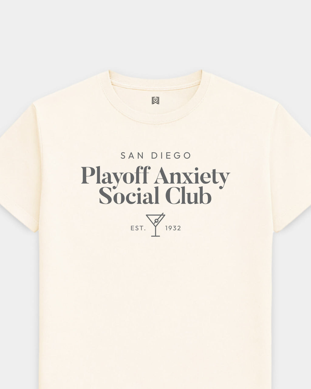 SD Playoff Anxiety Classy Vintage White Tee