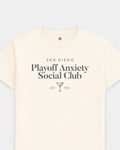 SD Playoff Anxiety Classy Vintage White Tee