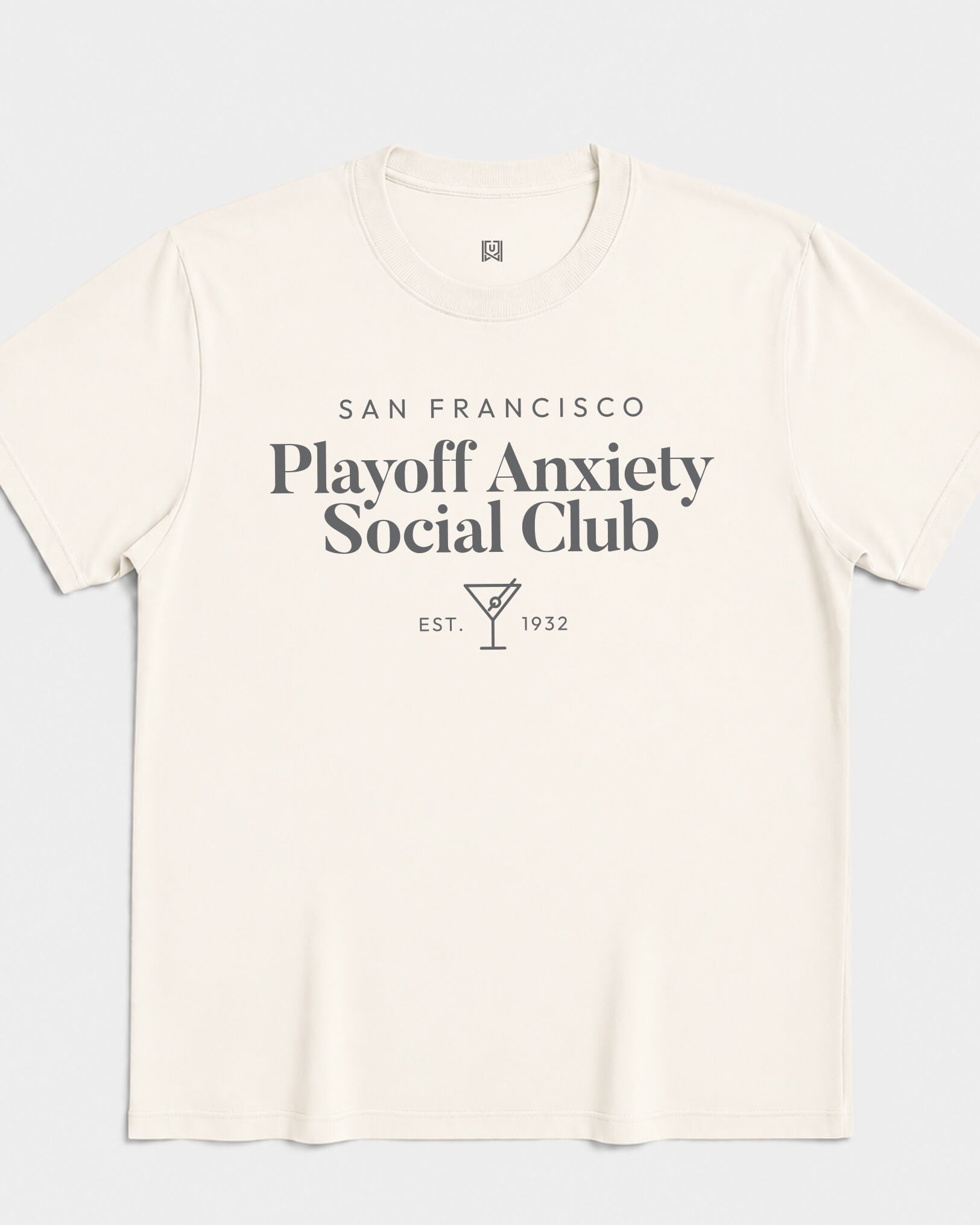 SF Playoff Anxiety Classy Tee - Vintage White - Flatlay