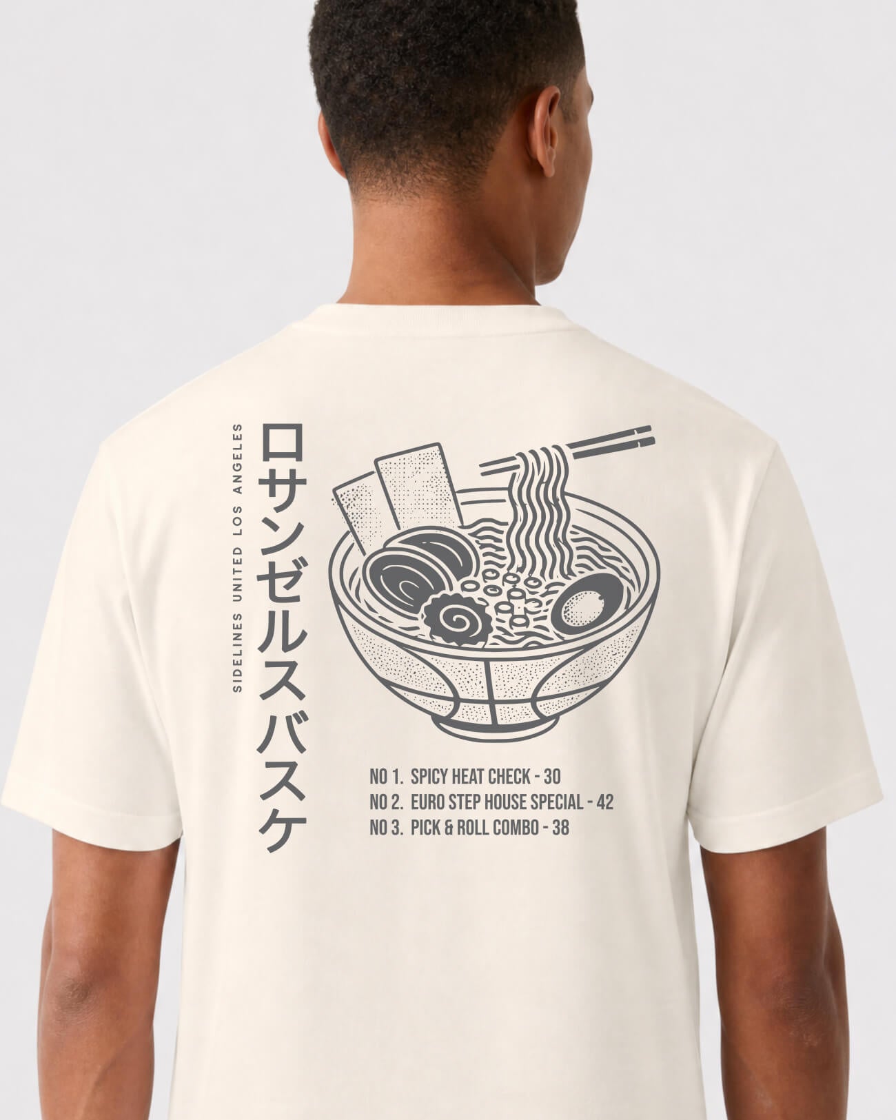 LA Ramen Tee - Vintage White - Flatlay