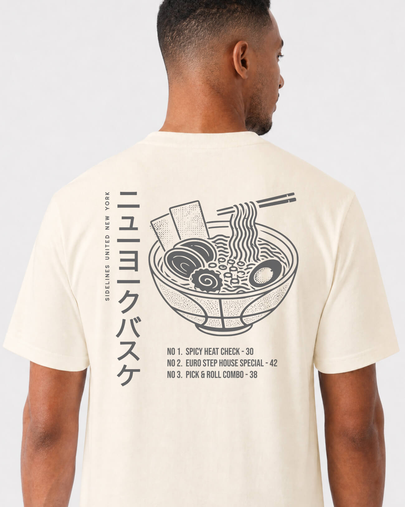 NY Ramen Tee - Vintage White - Flatlay