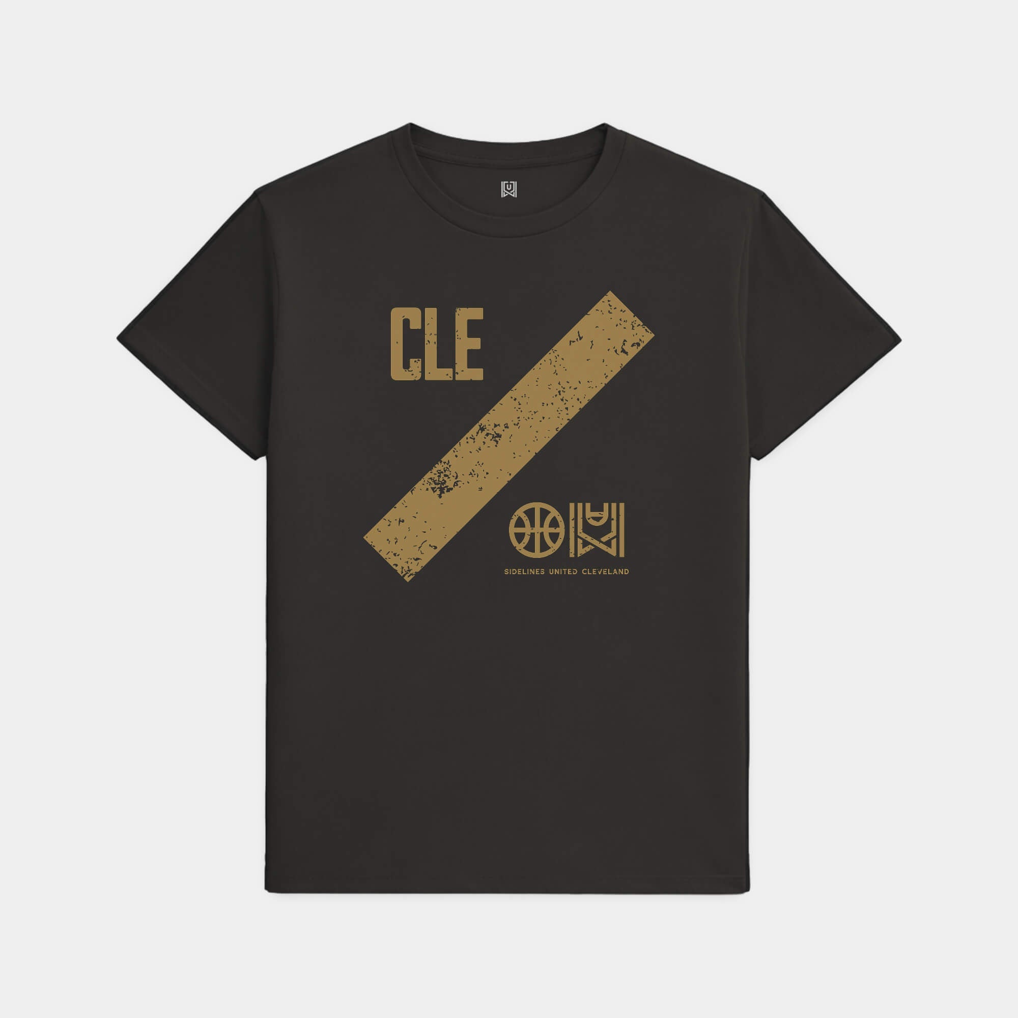 CLE Slash Black Tee