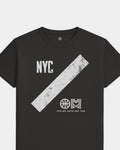 NY Slash Tee - Washed Black / White - Flatlay